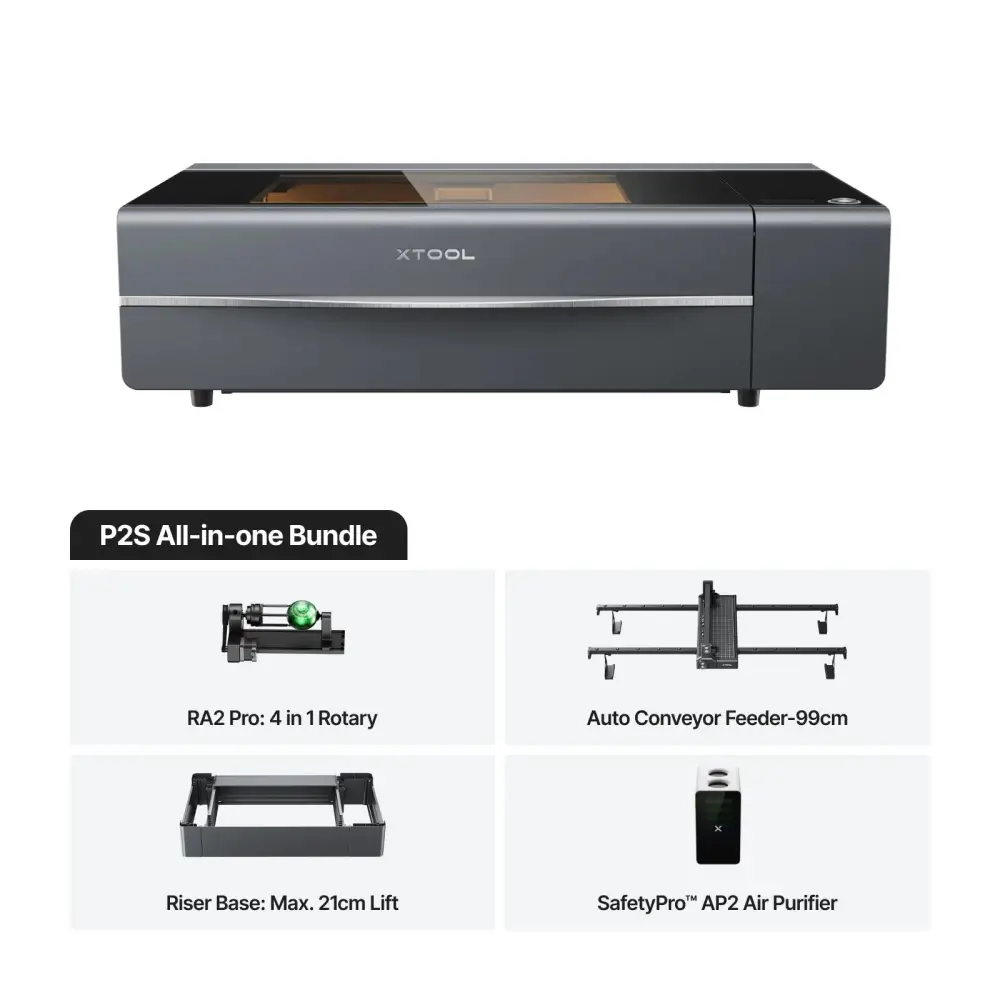 xTool P2S 55W Desktop CO2 Laser Cutter - Image 11