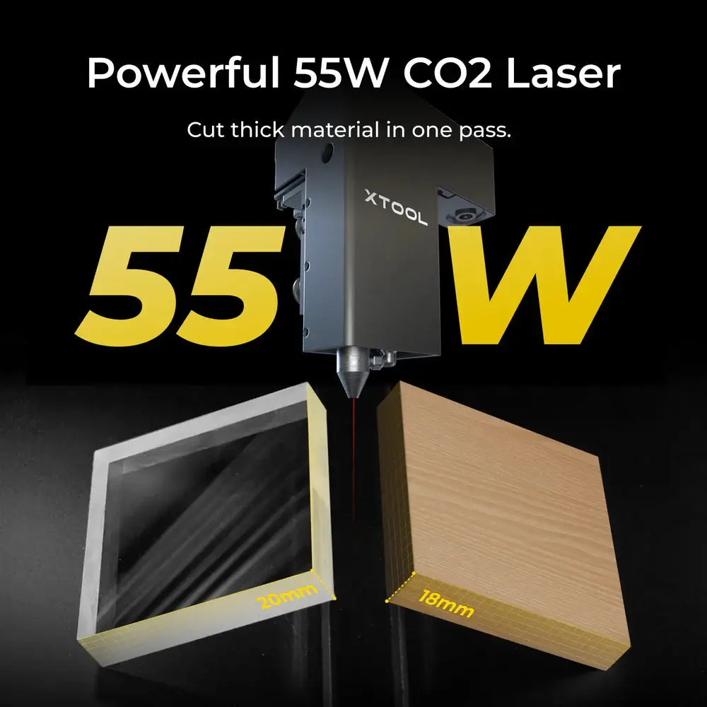 xTool P2S 55W Desktop CO2 Laser Cutter - Image 9