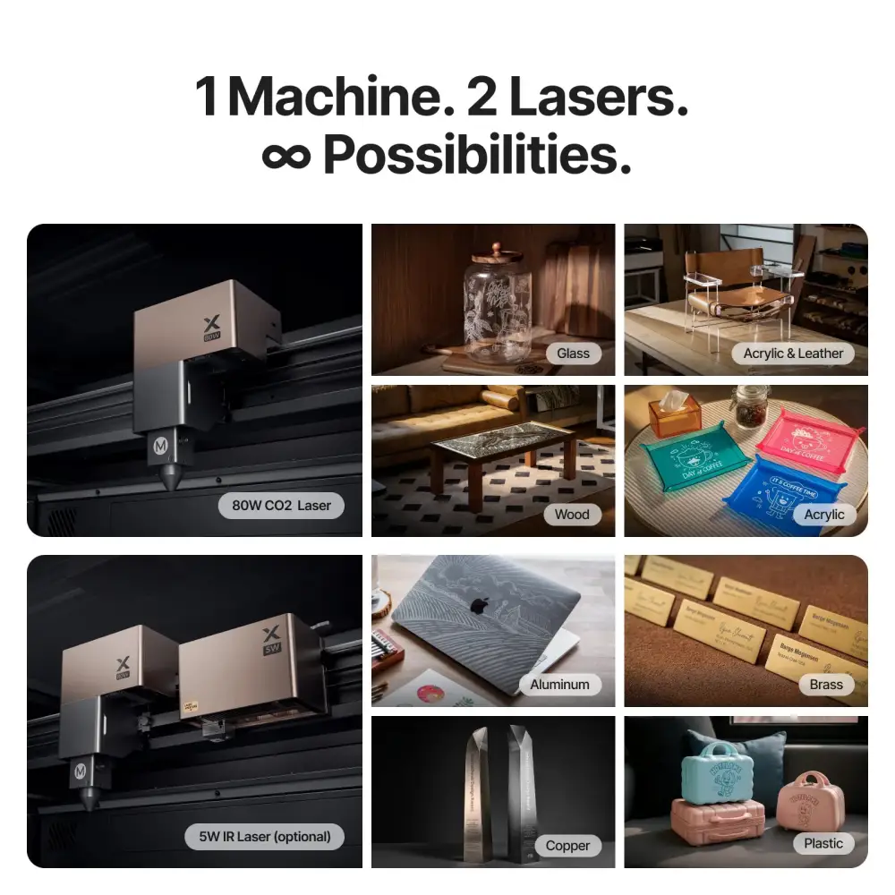 xTool P3 80W Flagship CO2 Laser Cutter with Intelligent Automation - Image 7